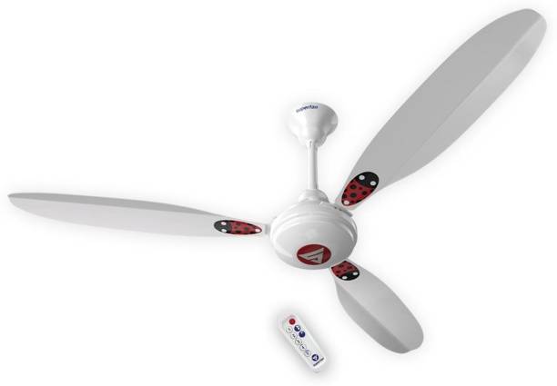 Superfan Super X1 Deco Bug 48" Super Energy Efficient 35W BLDC Ceiling Fan - 5 Star Rated 1200 mm BLDC Motor with Remote 3 Blade Ceiling Fan