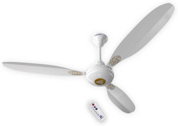Superfan Super X1 Deco Bubble Super Energy Efficient 35W BLDC Ceiling Fan - 5 Star Rated 1200 mm BLDC Motor with Remote 3 Blade Ceiling Fan