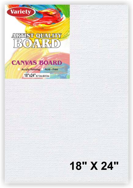 variety 18 X 24 BOARD CANVAS Cotton Medium Grain Board Canvas (Set of 1)