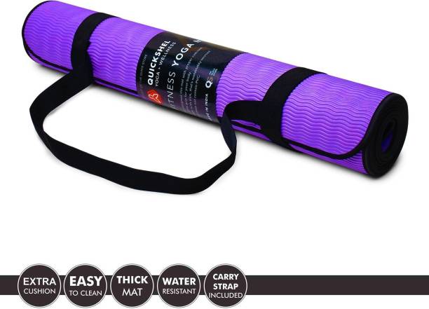 Quick Shel Premium Luxfoam Ultra Soft Yoga Mat Purple 4.5 mm Yoga Mat
