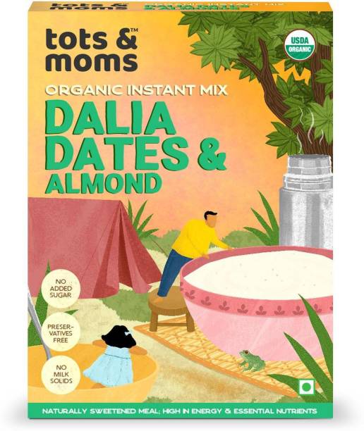 TOTS AND MOMS Instant Dalia Dates & Almond Cereal