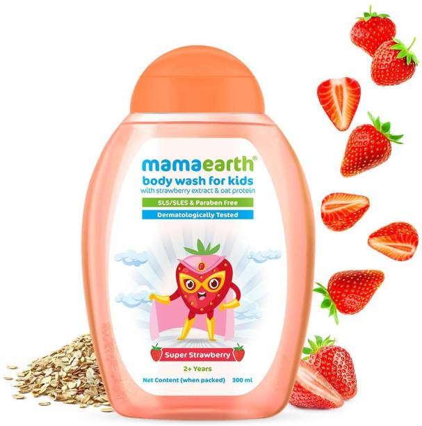 MamaEarth Super Strawberry Body Wash for Kids with Stra...