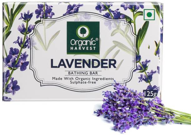 Organic Harvest Lavender Bathing Bar, For Skin Moisturisation, Ideal For All Skin Types, 100% Organic, Paraben & Sulphate Free