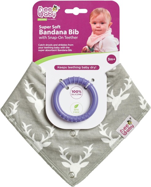 Hny Baby Bandana Bibs Absorbent Organic Cotton Adjustable Snaps For Boys & Girls Bliss 