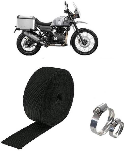 Znee Smart 3 METER Silencer Wrap With Clamp Bike Exhaust Heat Shield For Royal Enfield Himalayan Bike Exhaust Heat Shield