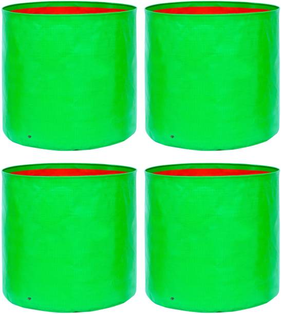 Fabtastic HDPE Gardening Grow Bags, Large, 12x12 Inches, Pack of 4 Grow Bag