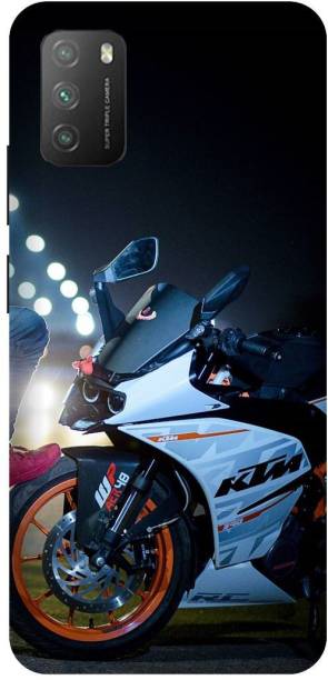 PRINTVEESTA Back Cover for Poco M3/MZB087AIN KTM Sports Bike Printed Back Cover