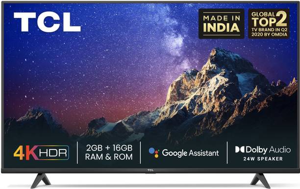 TCL P615 108 cm (43 inch) Ultra HD (4K) LED Smart TV with Dolby Audio