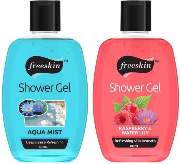 Free Skin Aqua Mist and Raspberry Water Lily,400ml each, Suitable all Skin Types, PACK OF 2