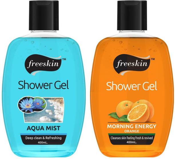 Free Skin Aqua Mist and Morning Orange,400ml each, Suitable All Skin types, PACK OF 2
