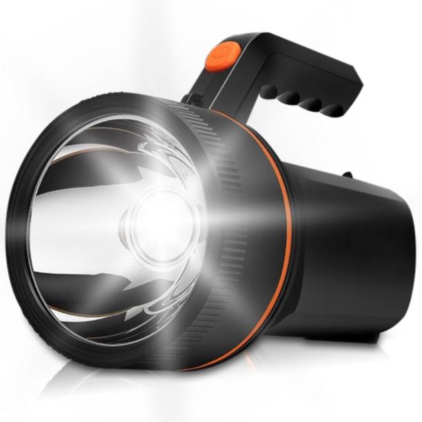Make Ur Wish Torch Light Rechargeable 120W High Range (Range 1 Km.) with Lithium Battery 8 hrs Torch Emergency Light