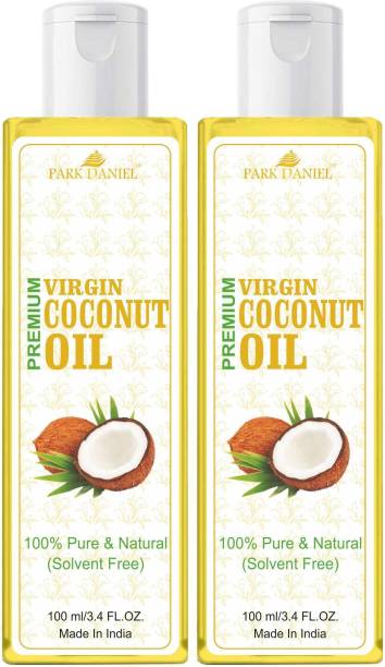 PARK DANIEL Virgin Coconut Oil - Pure and Natural Combo of 2 bottles of 100 ml(200 ml)