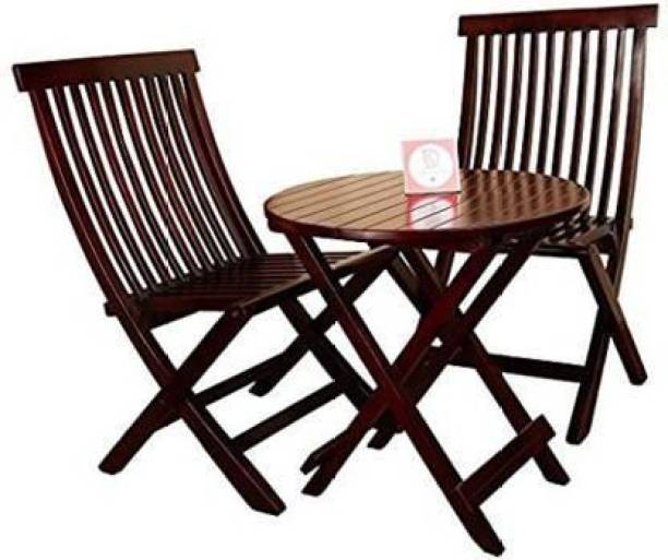 BM Wood Furniture Sheesham Wooden Balcony Chair for Home Living Room | for Garden, Outdoor, Bedroom | Dark Walnut Solid Wood Outdoor Chair
