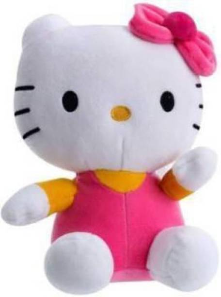 Lil'ted Hello Kitty Plush Soft Toy White and Pink Stuffed Dolls for Kids and Girls Soft Toy  - 30 cm