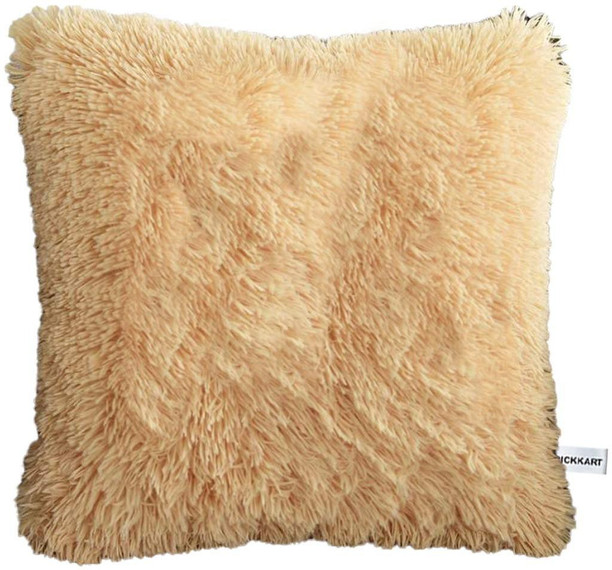 fuzzy yellow pillow