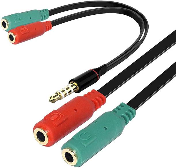 Top Headset Jack cheap price 5stars Flipkart in India 41 BIGGEAR 3.5mm Jack Headphone Mic Audio Y Splitter Cable 1 Male to 2 Female with Separate Headset/Microphone Adapter - (20 cm) Stereo Audio Cable