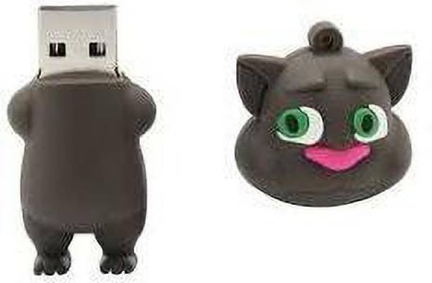 microware 16GB New Fancy Designer Cartoon Cat Shape Pendrive 16 GB Pen Drive