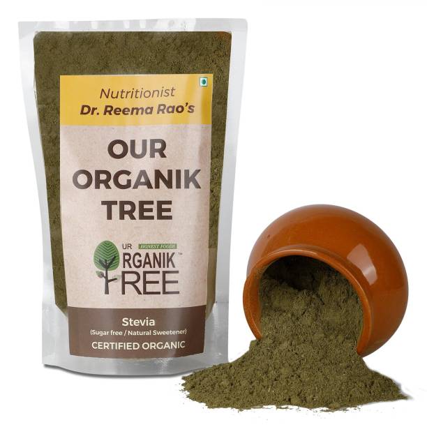 Our Organik Tree Certified Organic Stevia Leaves Powder| Sugar Free | Diabetic Friendly | Zero Calorie | Sugar Substitute | No Gmo 200gm Sweetener