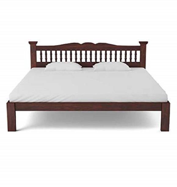 FURINNO Solid Wood King Bed