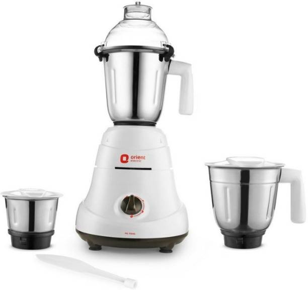 Orient Electric by : MGAD75G3 Adele Mixer Grinder 750 Mixer Grinder (3 Jars, White & Grey)