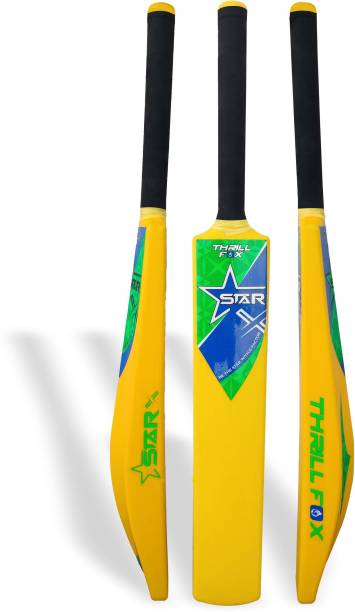 Star X Thrill Fox Heavy Duty First Grade HD Plastic Cricket Bat 8 Number PVC/Plastic Cricket  Bat