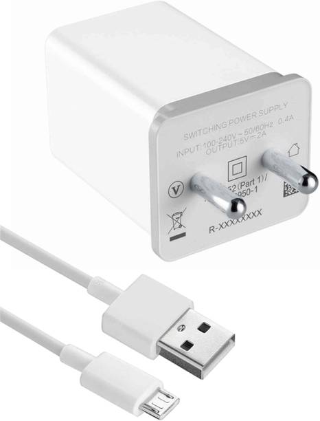 Shopsji 2 A Multiport Mobile USB 2.0 Fast Charger with Charge & Sync USB Cable Charger with Detachable Cable