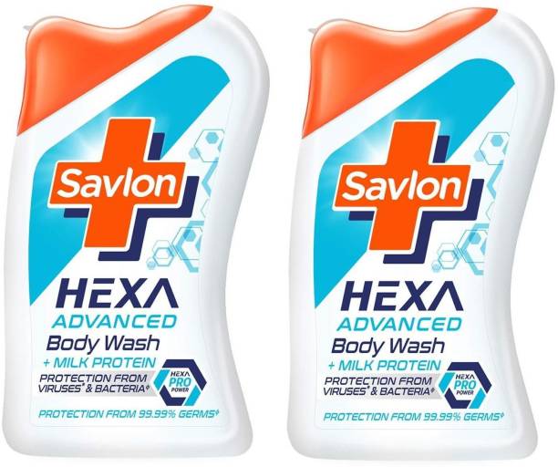 Savlon Hexa Advanced Body Wash with Milk Protein(215ml X2)