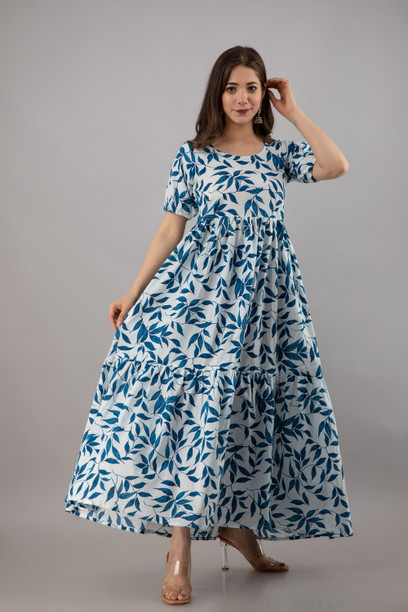 long cotton gown dress