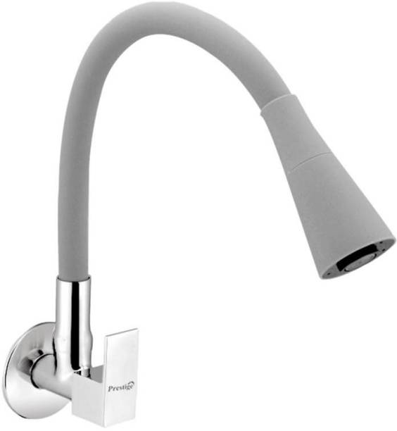 Prestige Orion Flexo SmartBuy Flexible Sink Faucet - Flxo Play (With 360 Degree Flexible Silicon Hose & Dual Flow Pattern) Cold Water Tap Grey Pillar Tap Faucet