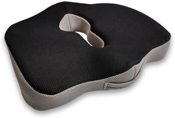 godryft Non-Slip Orthopaedic Coccyx Seat Cushion – For Tailbone & Sciatica Pain Relief Thigh Support