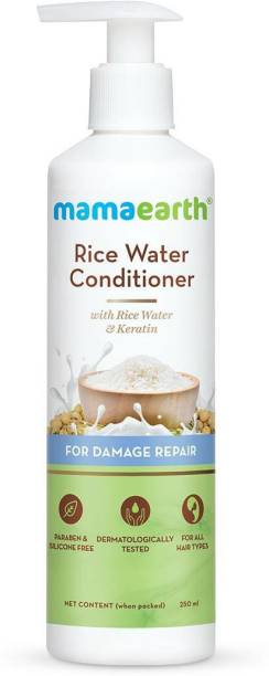 MamaEarth "Rice Water Conditioner with Rice Water & Keratin for Damaged, Dry and Frizzy Hair