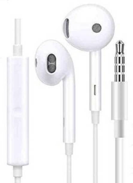 FRONY Powerful Dynamic Sound O_ppo Earphone F17 pro,A31,F9 Pro,K1,A5,A7,F9 Wired Headset (White, In the Ear) Earphone Cable Organizer