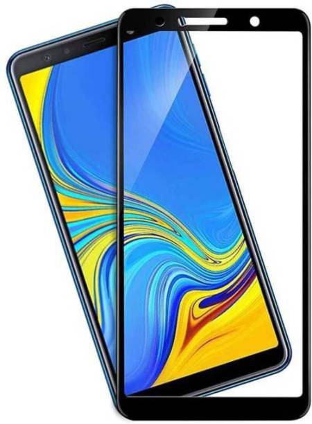 huge drag Edge To Edge Tempered Glass for Samsung A7 2018 = ( A750G )