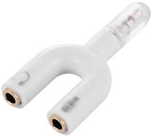 Top Headset Jack cheap price 5stars Flipkart in India 60 Pitambara White White U Shape 3.5mm Jack Headset Mic Audio Y Splitter Headphone Microphone Adapter Phone Converter Phone Converter
