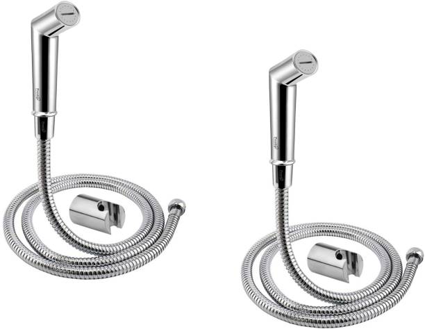 Prestige Axis ABS chrome plated health faucet with 1mtr SS Shower Tube and Wall Hook-(Pack of 2) Handheld