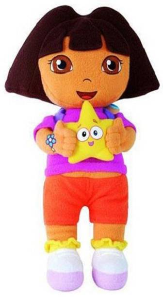RIDDHI TOYS Dora Soft Doll Stuffed Plush Toy for Baby Kids & Girls Birthday Gifts Home Decoration 25cm (Multicolor) NO1  - 25 cm