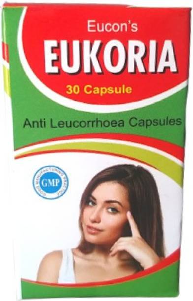 EUKORIA 100% HERBAL ANTI LEUCORRHOEA CAPSULE (PACK OF3)