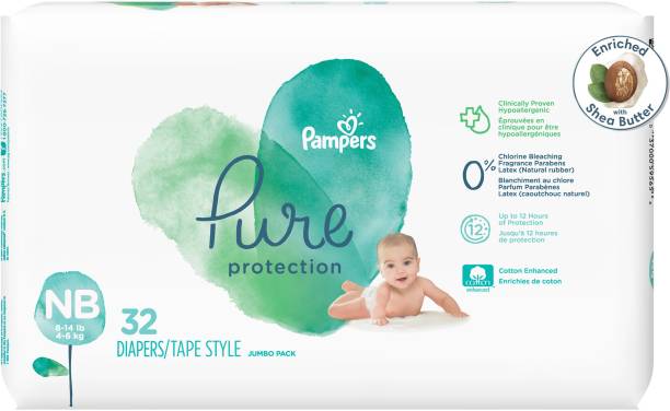 Pampers Pure Protection baby diapers, Hypo allergenic a...