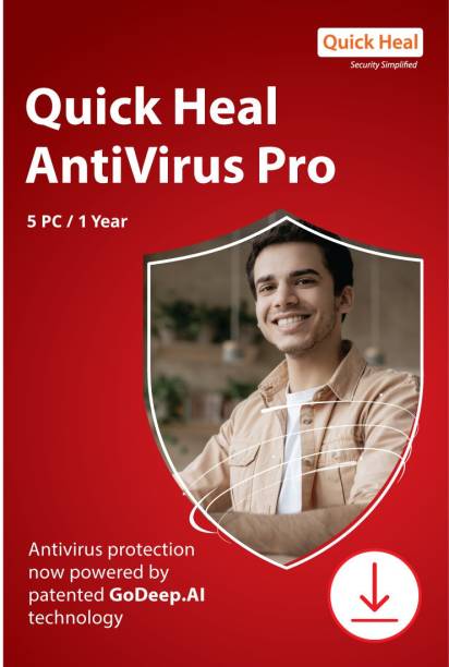 QUICK HEAL 5 PC PC 1 Year Anti-virus (Email Delivery - No CD)