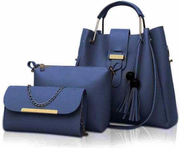 chandni collection Women Blue, Gold Sling Bag