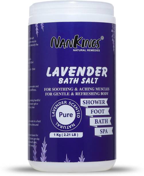 nankings Epsom Salt Enriched With Lavender Oil, For Better Sleep, Bath, Foot, Aching Muscles & Refreshing Body