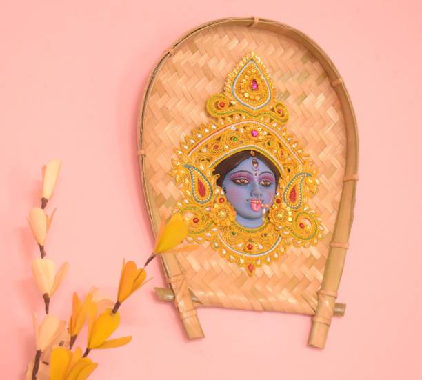 Bengal Craft Store Maa Kali - Golden Decorative Showpiece  -  30 cm