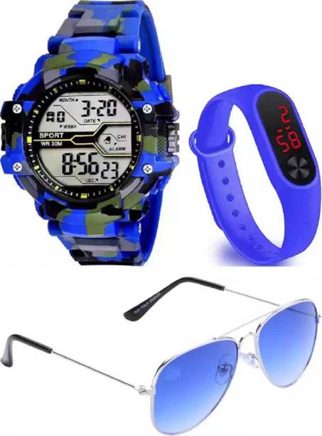 DKERAOD Digital Watch – For Boys – Buy DKERAOD Digital Watch – For Boys Trending Multi-Function Digital Available New Trend Combo Set Of 3 Watches…