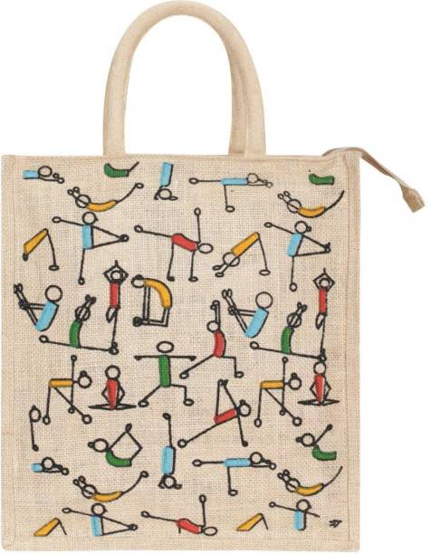 ARECA INTERNATIONAL Eco Friendly Shopping| Grocery| Lunch | Tota Jute Bag| Tiffin Bag With Zip Waterproof Lunch Bag