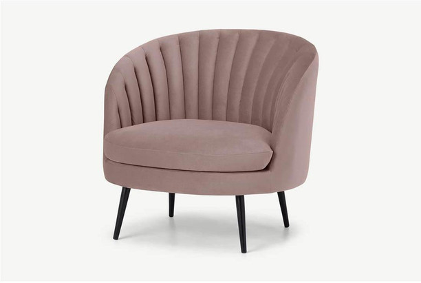 pink armchair