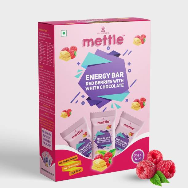 mettle Red Berries with White Chocolate Energy Bars