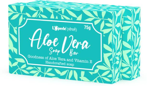 LOPERLE Handcrafted herbal Soap Bar with Aloe Vera, Vitamin E extracts for moisturized blemish free skin…
