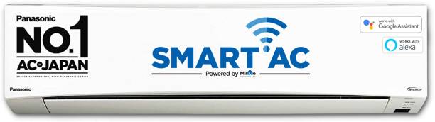 Panasonic 1 Ton 3 Star Split Inverter Smart AC with PM 2.5 Filter with Wi-fi Connect – White