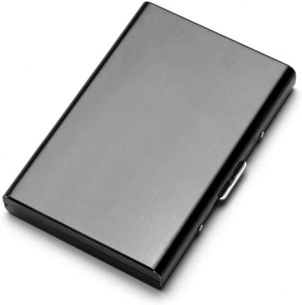OFIXO Ultra Thin Stainless Steel Credit Card Wallet RFID Blocking Slim Metal Business Card Case Holder for Travel and Work, Men & Women, Great as a Gift for Your Family or Friends 6 Card Holder