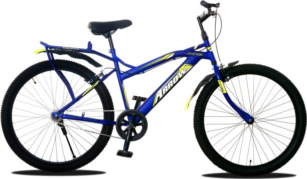 MODERN Arrow 26T City Bike/Cycle In Built Carrier (Matte Blue) UNISEX Bicycle 26 T Road Cycle